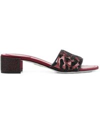 Rene Caovilla - Allura Leopard-Print Sandals - Lyst