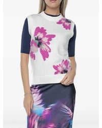 Ted Baker - Top Selenha Con Motivo Floral - Lyst
