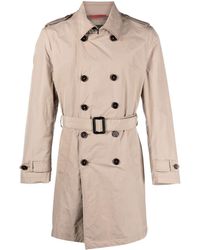 Fay - Double-breasted Trench Coat - Lyst