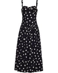 Cara Cara - Robe Mi-Longue Santiago À Pois - Lyst