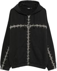 Vans - Hoodie Zippé À Imprimé Barbelé - Lyst