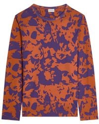 Dries Van Noten - Printed Cotton T-Shirt - Lyst