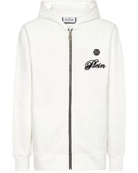 Philipp Plein - Basic Signature Hoodie Met Rits - Lyst