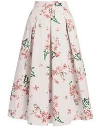 Erdem - Jupe Mi-Longue À Fleurs - Lyst