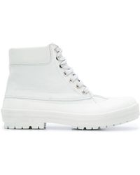 Jacquemus Lace-up Ankle Boots - White