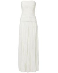 Jonathan Simkhai - Danielle Crinkle-Jersey Bustier Maxi Gown - Lyst
