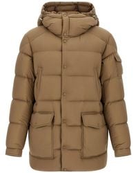 Moncler - Gewatteerde Jas Met Capuchon - Lyst