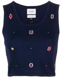 Barrie - フローラルモチーフ クロップド ニットトップ - Lyst