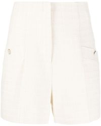 Sandro - Tweed-Shorts mit hohem Bund - Lyst