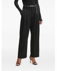 Guess - Wide-Leg-Hose mit Bundfalten - Lyst