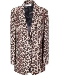 Alberto Biani - Leopard-Print Blazer - Lyst