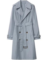 Burberry - Trenchcoat Aus Seide - Lyst