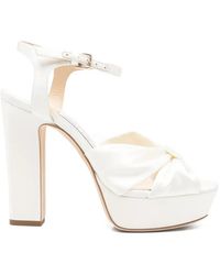 Jimmy Choo - Heloise Knot Platform Sandals - Lyst