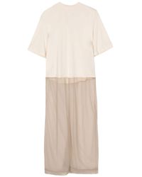 Toga - Panelled Short-sleeve Dress - Lyst