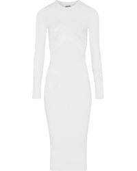 Jean Paul Gaultier - Sheer-Panel Midi Dress - Lyst