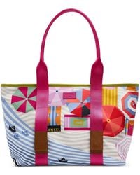 Lancel - Borsa Tote Mistral Rollable Media Con Stampa - Lyst