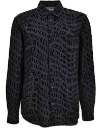Versace Jeans Couture - Overhemd Met Logoprint - Lyst