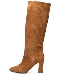 Poche Paris - Suede Knee-High Boots - Lyst