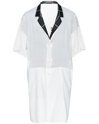 Yohji Yamamoto - Button-Detail Short-Sleeve Jacket - Lyst