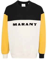 Isabel Marant - Aftone Color Block Pique Sweatshirt - Lyst