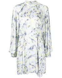 IRO - Vestido Kardes corto con plumas estampadas - Lyst