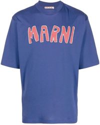 Marni - Logo Cotton T-shirt - Lyst