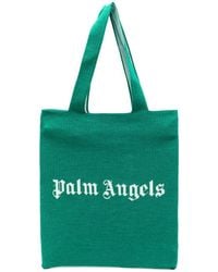 Palm Angels - Bolso shopper con logo estampado - Lyst