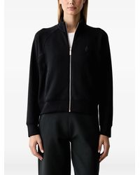 Skechers - Luxe Logo-Embroidered Zip-Up Sweater - Lyst