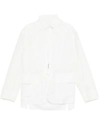 Undercover - Frayed Panelled Shirt - Lyst