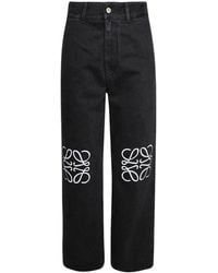 Loewe - Anagram Wide-Leg Jeans - Lyst