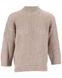 Peserico - Sequin-Embellished Chunky-Knit Sweater - Lyst