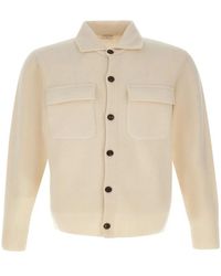 Eleventy - Knit-Wool Chest-Pocket Shirt - Lyst