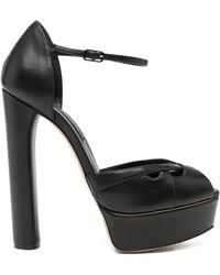 Casadei - Cut-Out Platform Sandals - Lyst
