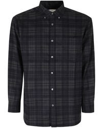 DUNST - Check-Pattern Button-Down Shirt - Lyst
