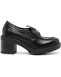 Love Moschino - Leren Loafers - Lyst