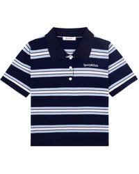 Sporty & Rich - Striped Polo Shirt - Lyst