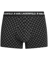 KARL LAGERFELD - Lot De Trois Boxers À Motif Monogrammé - Lyst