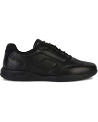 Geox - Spherica Leather Lace-Up Sneakers - Lyst