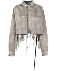 Rick Owens - Giacca-camicia crop - Lyst