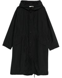 6397 - Kapuzenmantel mit Kordelzug - Lyst