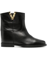 Via Roma 15 - Santa Monica Leather Ankle Boots - Lyst