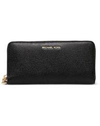 MICHAEL Michael Kors - Portefeuille En Cuir Grainé À Fermeture Zippée - Lyst