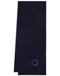 Ferragamo - Gancini-Motif Wool Scarf - Lyst