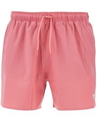 Emporio Armani - Eagle Patch Swim Shorts - Lyst