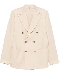 Santaniello - Doppelreihige Jacke mit Tasche - Lyst