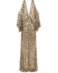 SANA OSMANI - Mimi Sequin Open-Shoulder Maxi Dress - Lyst