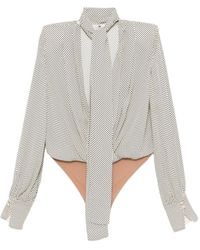 Elisabetta Franchi - Top A Pois - Lyst