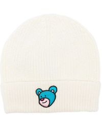 INBETWEENERS - Ribbed Bear-Embroidered Beanie - Lyst