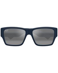 Maui Jim - Ka'Olu Rectangle-Frame Sunglasses - Lyst