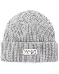 Versace Jeans Couture - Ribbed-Knit Beanie Hat - Lyst